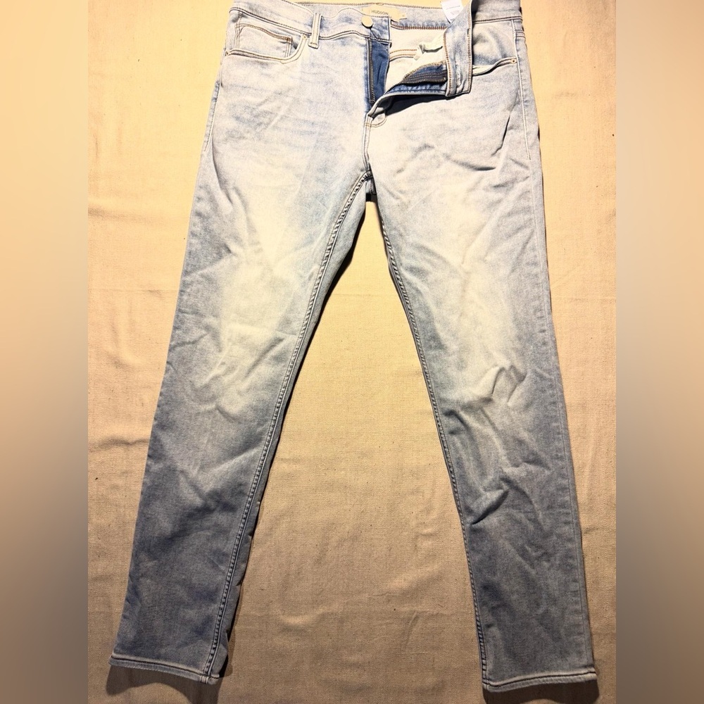 Hudson Blake Jeans Mens Blue Slim Straight 36 x 32 Cotton  Pockets Stretch